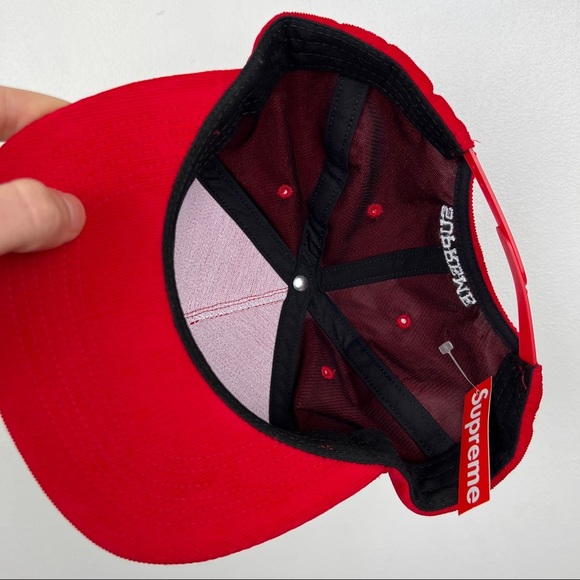 Supreme Metallic Logo Swoosh Baseball Hat - Picture 4 of 7